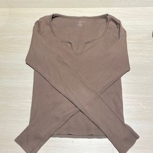 Brown brandy long sleeve
